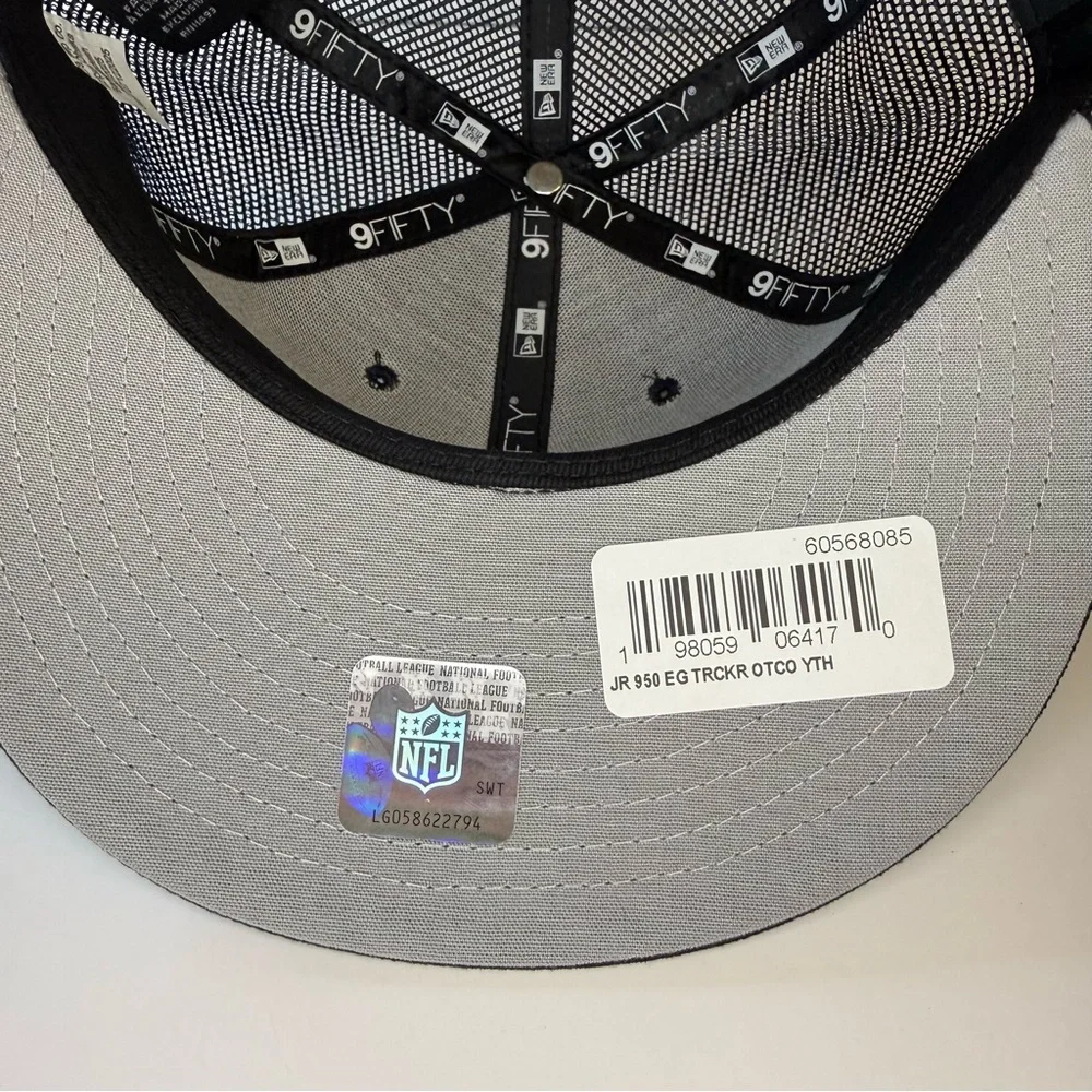 Houston Texans New Era Youth‎ 9FIFTY Trucker Snapback Hat Navy NFL Team Mesh Cap